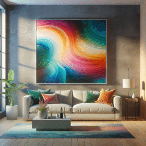 Spectrum of Serenity: Color-Changing Wall Art