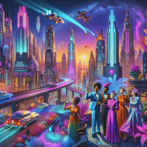 Echoes of Tomorrow: Retro-Futuristic Dreamscape