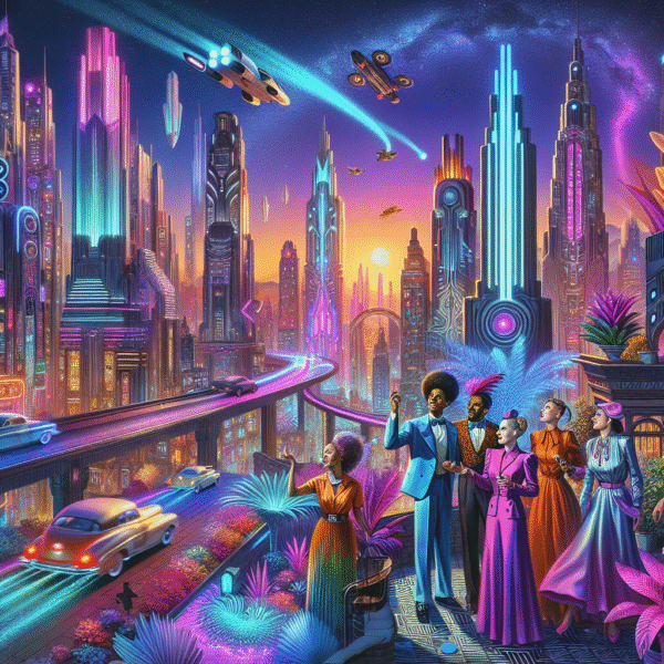 Echoes of Tomorrow: Retro-Futuristic Dreamscape