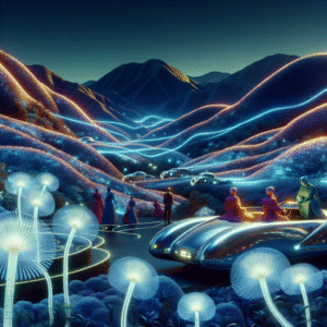 Elysium Echoes: A Retro-Futuristic Dreamscape