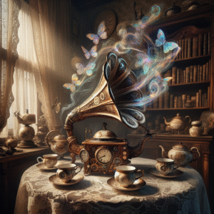Whimsical Time Traveler's Tea Set