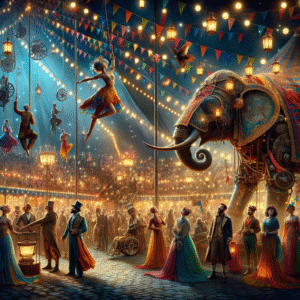 Futuristic Vintage Circus Spectacle