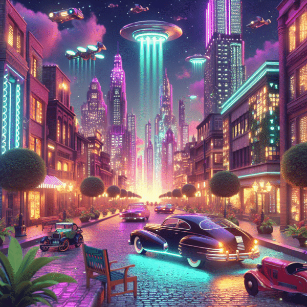 Retro Futurism Dreamscape