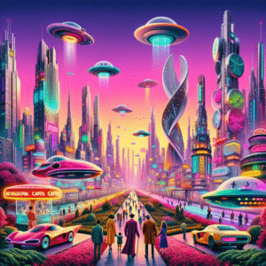 Retro Futurism Dreamscape