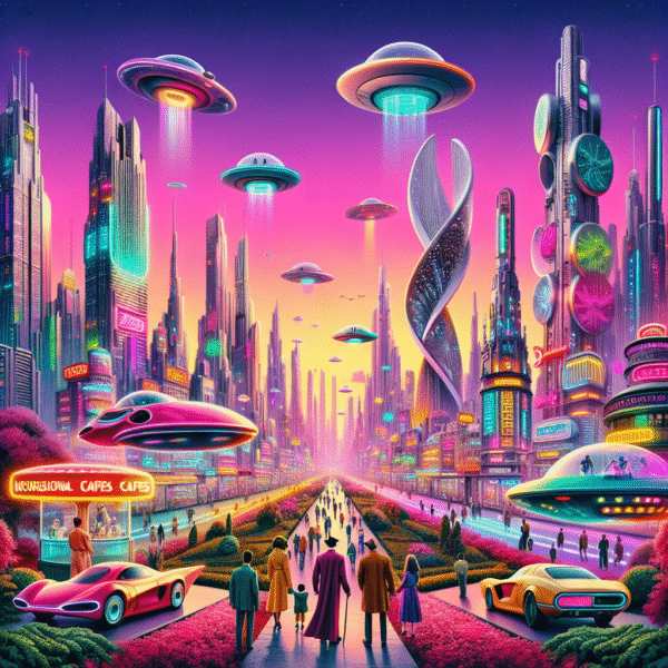 Retro Futurism Dreamscape