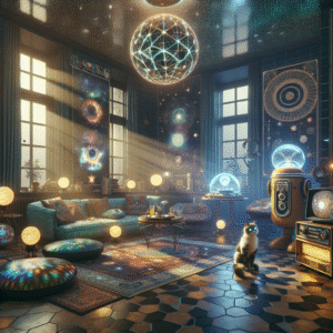 Celestial Echoes: A Retro-Modern Journey
