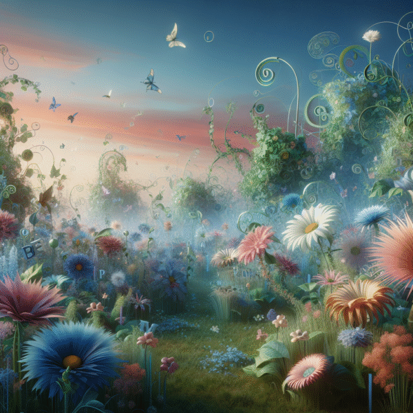 Whimsical Wordscape Garden