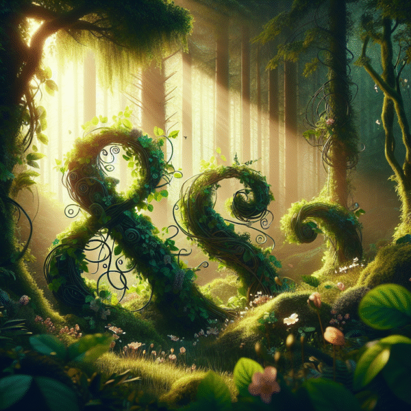 Whispers of the Forest: Nature's Typography
