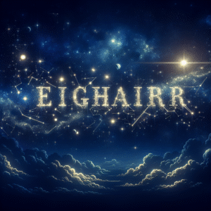 Celestial Script: Cosmic Constellation Typography