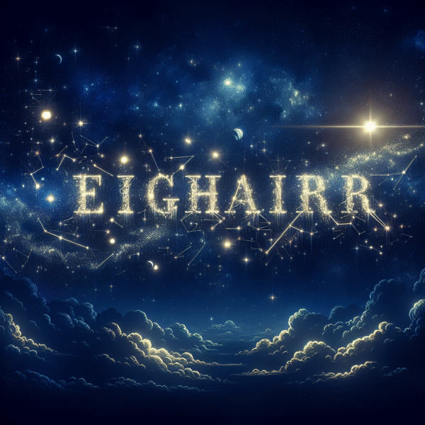 Celestial Script: Cosmic Constellation Typography