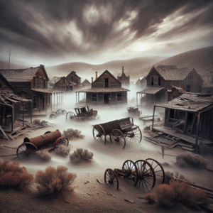 Haunting Vintage Ghost Town