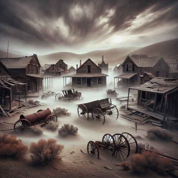 Haunting Vintage Ghost Town